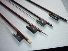 4 Antique Vintage Violin Bow 1 signed L Wenzel lot of 4
