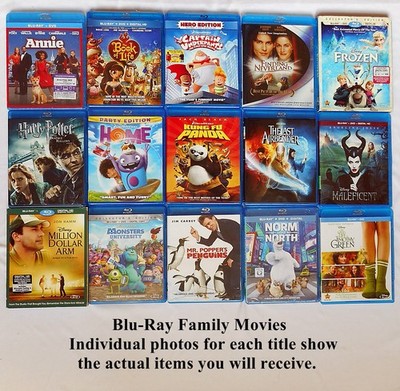 BLU-RAY Family Movies - pick and choose your favorites!