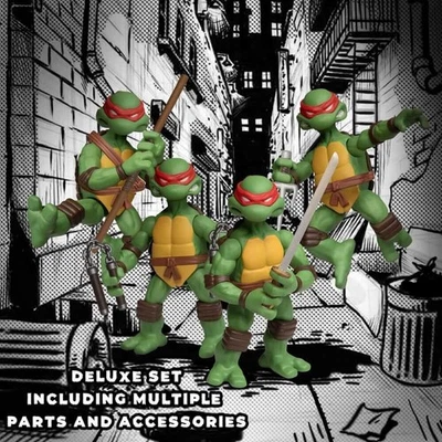 Teenage Mutant Ninja Turtles 5 Points Deluxe Set. Mezco Toyz. - Imagen 1 de 4