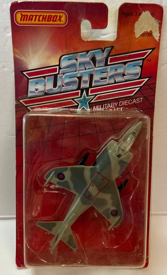 Avión militar Matchbox Sky Busters Harrier SB10 1988 de colección Foto 2 de 4