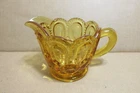 VINTAGE FEDERAL GLASS AMBER GLASS CREAMER