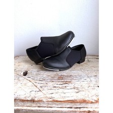 Balera Beginner Black Tap Dance Shoes Kids Girls Size 8.5