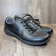 Dansko Emma Lace up Leather Comfort Sneaker Black Womens EU 41 US 10.5-11