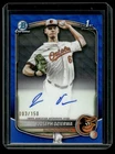 JOSEPH DZIERWA 2025 BOWMAN DRAFT CHROME #CPA-JD BLUE REFRACTOR AUTO 003/150