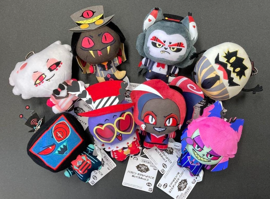 Hazbin Hotel Plush Doll vol.2 & vol.3 Mascot Chain 11cm Set of 8