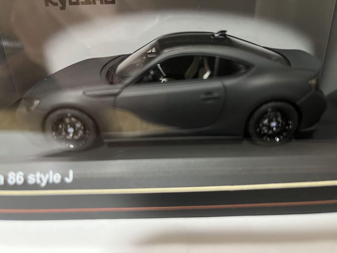 Kyosho 1/43 Toyota 86 Style J Matte Black Resin Model Car