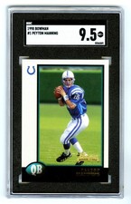 PEYTON MANNING~POP 131~1998 BOWMAN SGC-9.5 MINT+ GRADED ROOKIE RC CARD#1~NW CASE. rookie card picture