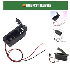 9V Battery Holder Box with Cable for Active Guitar Bass Pickups Healifty