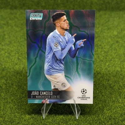 2020 Stadium Club Chrome UEFA Champions League Aqua Refractor João Cancelo /150