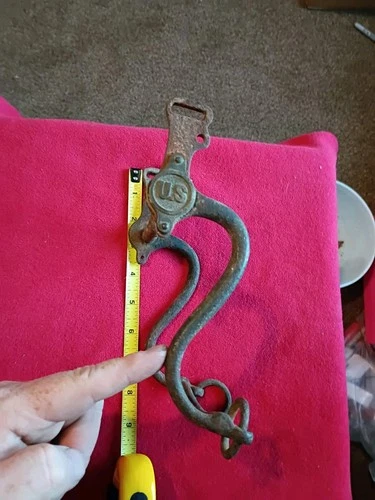 Antique Civil War Union U.S. Calvary Horse Bit As Is Missing One Badge Read