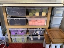 Clear Plastic Storage Boxes With Lids Home Office Stackable Nestable Containe...