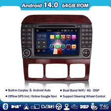 64GB Android 14 Autoradio CarPlay Radio GPS Radio Mercedes S/CL Klasse W220 W215 64GB Android 14 Autoradio CarPlay Radio GPS Radio Mercedes S/CL Klasse W220 W215