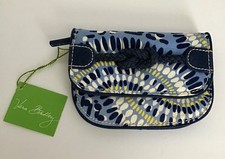 Vera Bradley NEW with tags small wallet white, blue, yellow and teal
