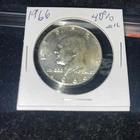 1966 40% Silver Kennedy Half. $10