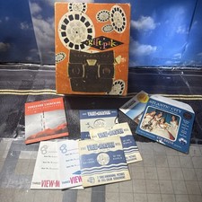 Vintage Sawyers VIEW-MASTER Viewer Plus 7 Reels Popeye Miss America Vanguard