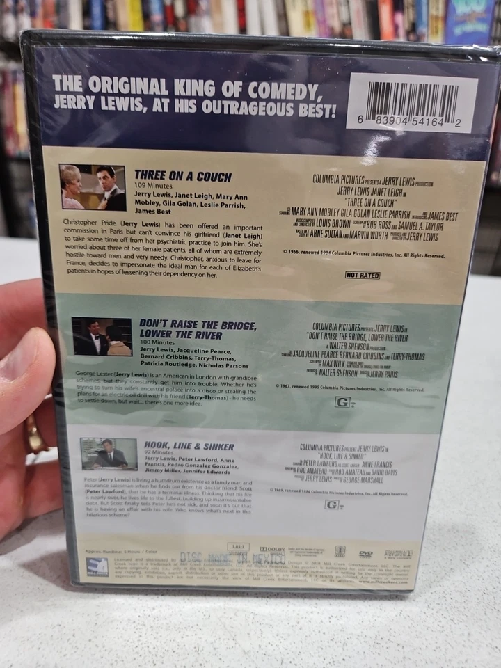 Jerry Lewis Triple Feature [DVD] NEW! 🇺🇸 BUY 5 GET 5 FREE 📀 FREE SHIPPING  Foto 4 de 4