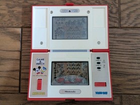 NINTENDO GAME & And Watch Mickey & Donald w/ BOX & Manual Booklet 1982 JAPAN