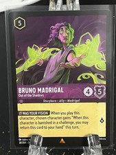 Bruno Madrigal  Out of the Shadows  Disney Lorcana Ursulas Return   RARE