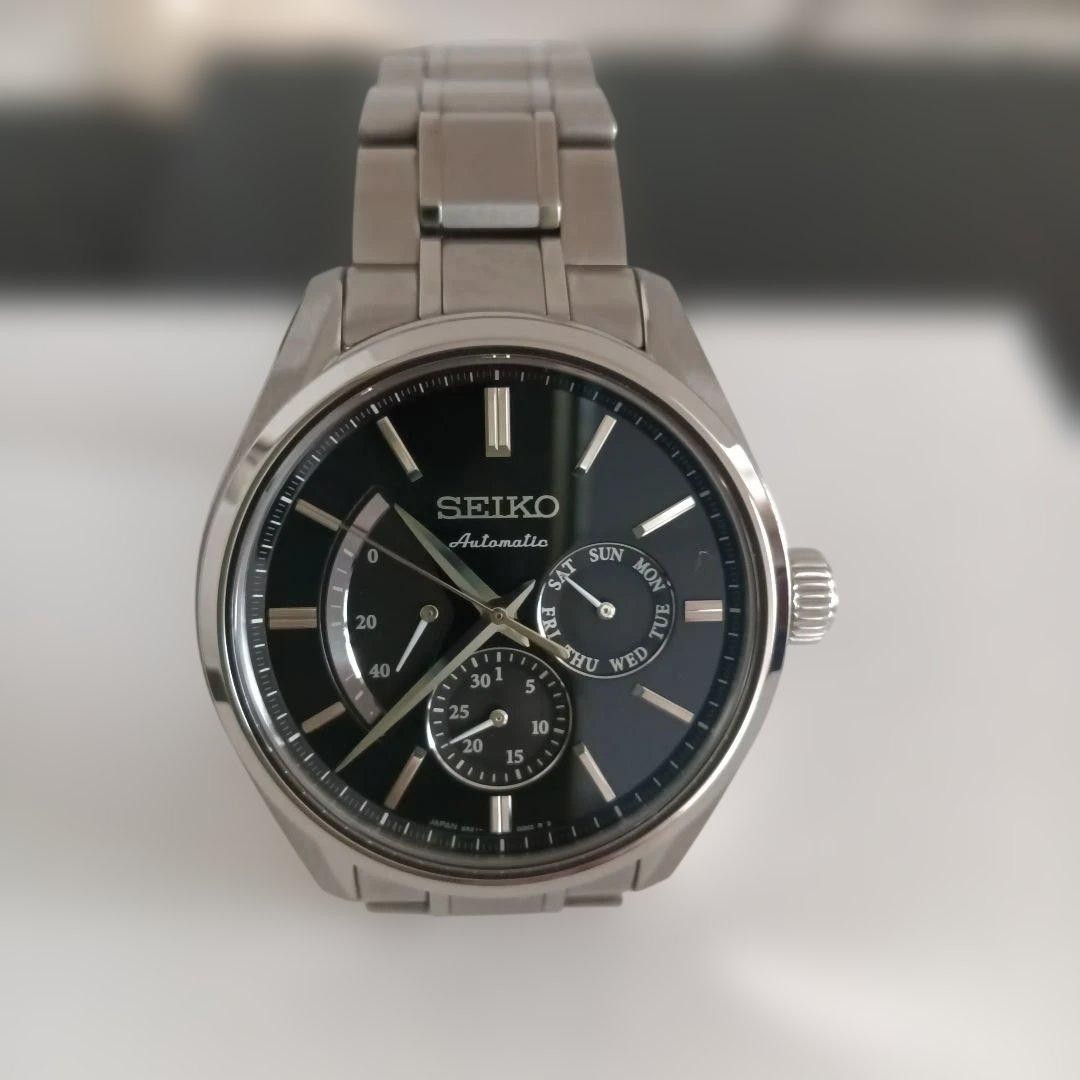 SEIKO PRESAGE SARW023 Automatic Wristwatch item. SEIKO Automatic Black Dial Work