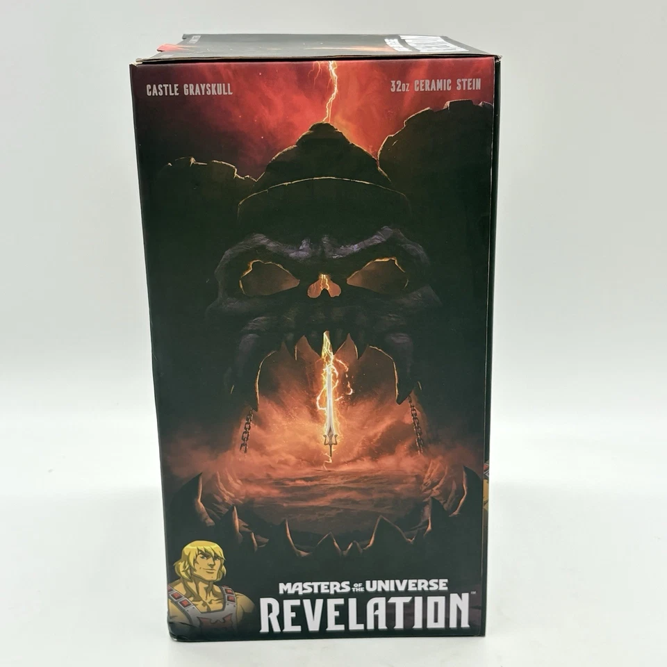 Masters Of The Universe Castillo Grayskull Cerámica Cerveza Stein 32oz He-Man MOTU Foto 3 de 4