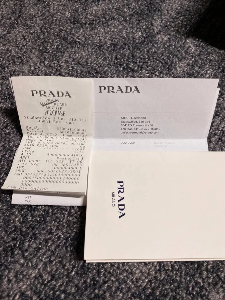 Prada Vitello Soft Leather Sneakers White Blue EU 37 1E505M Receipt Included