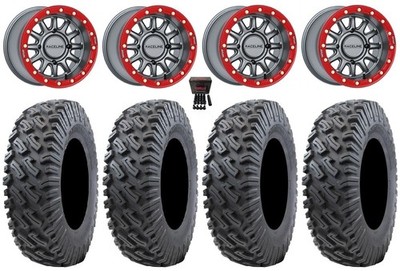 Raceline Alpha Bdlk 15'' Wheels Gm 33'' Dirt Commander 2.0 Tires Pioneer 1K/ Talon
