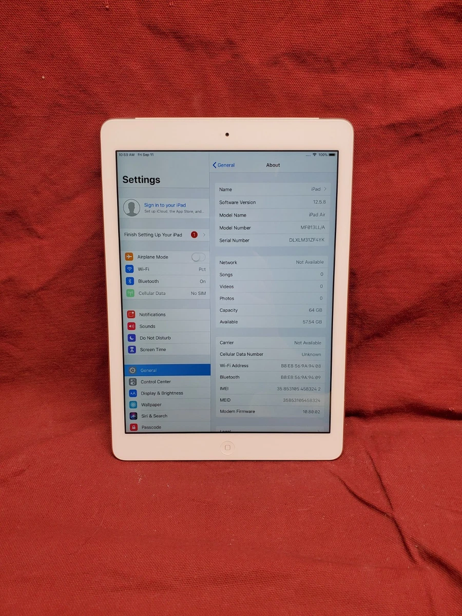 Apple iPad Air(第1代)64 GB平板电脑| eBay
