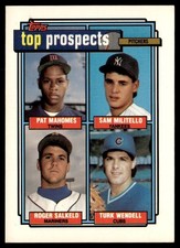 1992 Topps Pat Mahomes/Sam Militello/Roger Salkeld/Turk Wendell Rookie Minnesota