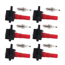 6PCS Ignition Coil & Spark Plug Set for Subaru Legacy Outback 3.0L 22433-AA530