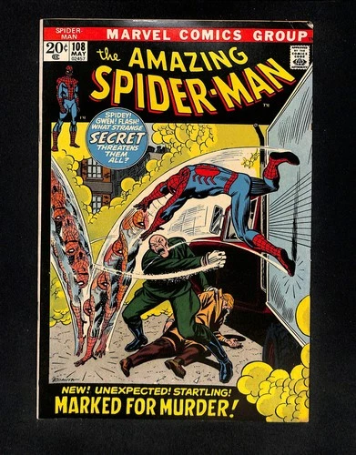 Amazing Spider-Man #108 FN 6.0 1st Appearance Sha Shan! Marvel 1972