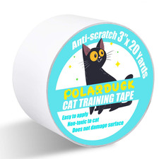 Anti Cat Scratch Tape, 3 Inches X 20 Yards Cat Training Tape, 100 Transparent C