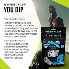 energy dip tobacco TeaZa Smokeless Alternative 3 Pack Guatemala Energy Puck Combo