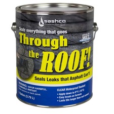 Gallon Size Clear Roof Sealant - Waterproof