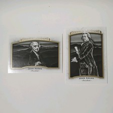 2017 Upper Deck Goodwin Champions John Adams X2 President Cards #'s 2 & 52