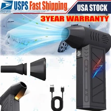 Cordless Compressed Air Duster - 130000RPM High-Power Dust Blower with LED Light