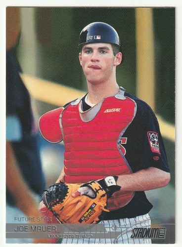 JOE MAUER 2002 STADIUM CLUB #107 - ROOKIE RC - MINNESOTA TWINS