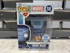 Funko Pop! Marvel Iron Man Blue Metallic Make-A-Wish Funko Shop Exclusive SE