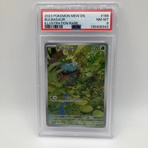 POKÉMON 2023 MEW EN BULBASUR PSA 8
