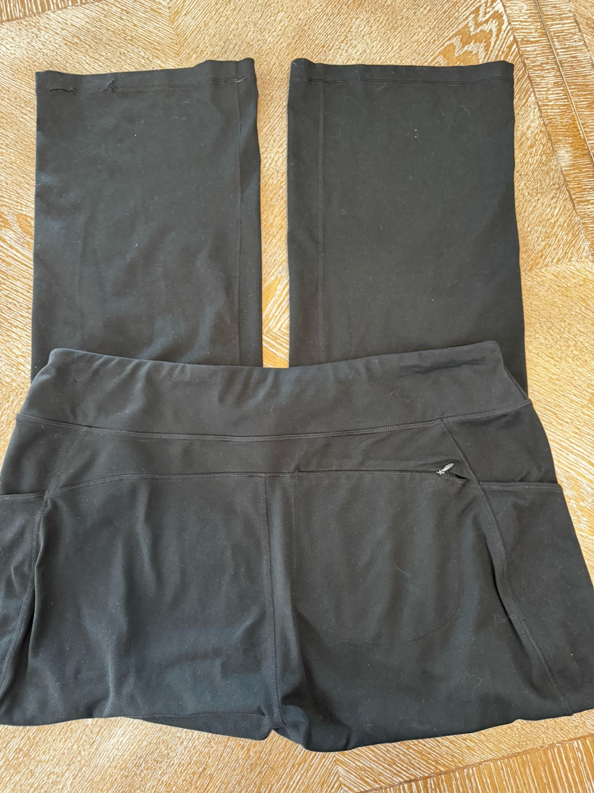 Duluth Trading Co Black Straight Leg Pants XL X 31 Waist 38” Inseam 32” Pockets