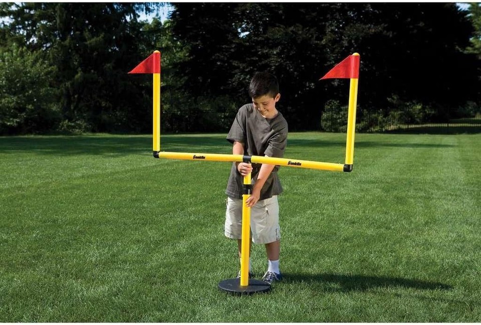 Youth Football Goal Post Set Kids Football Easily Adjustable Field