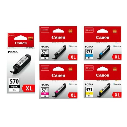 Genuine Canon PGI-570XLBK /CLI-571XLBK CLI-571XLC CLI-571XLM CLI-571XLY Ink Lot - Picture 8 of 8