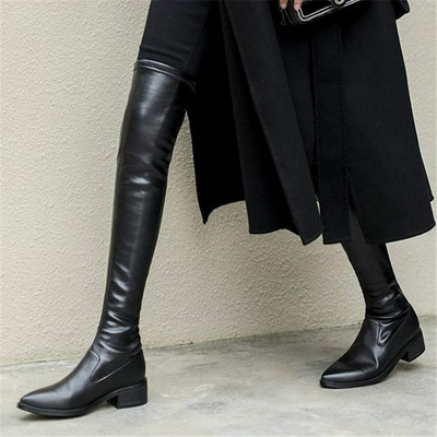 slim leg over the knee boots
