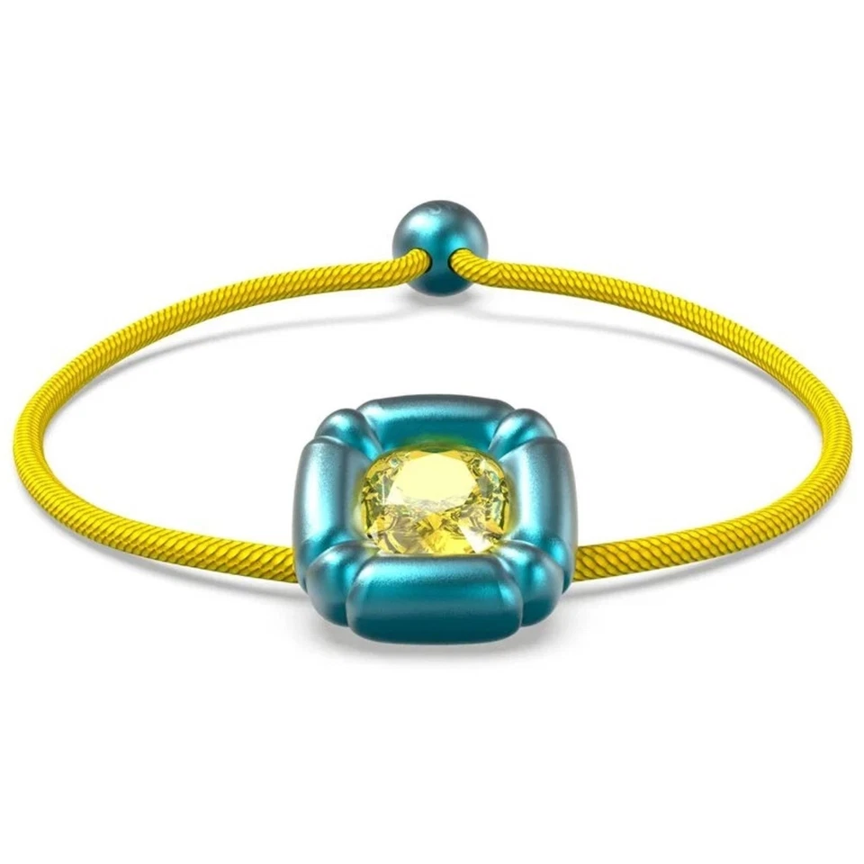 Swarovski Women's Bracelet Dulcis Cushion Cut Crystals Blue and Yellow 5613667