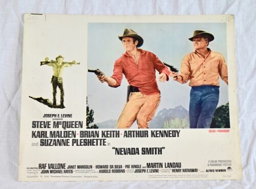 "Nevada Smith" Vintage Movie Poster Steve McQueen Brian Keith 1966 - Afbeelding 1 van 1