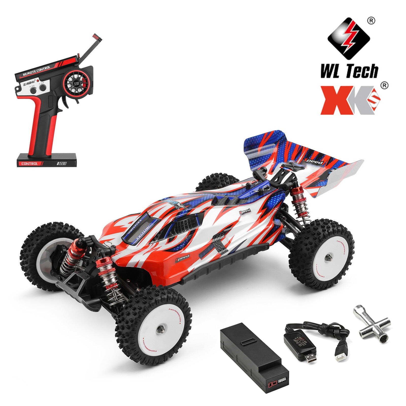 WLtoys 1/12 60KM/H RC Off Road Car 4WD Electric Brushless Racing Car RTR G8I5