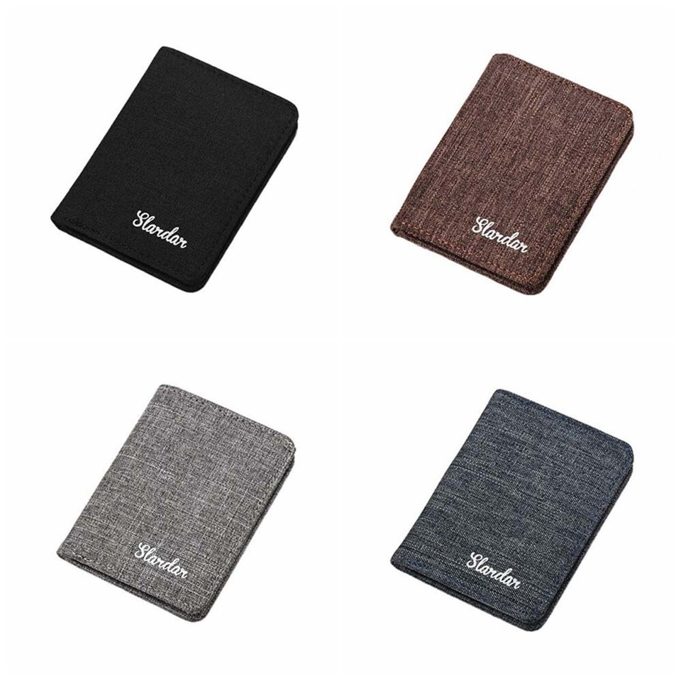 ID Card Cover Canvas Coin Purse Money Bag Business Card Holder Outdoor