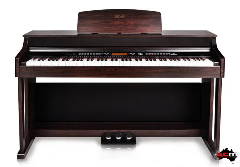 Beale DP500 Digital Piano 88 weighted keys 3 pedals Rosewood