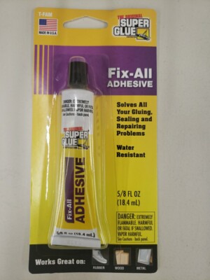 Super Glue Fix-All Adhesive 5/8 FL OZ (18.4 ml ) New