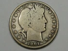 1901 Barber Half Dollar.  #84