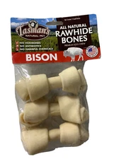 Tasman'S Natural Pet All-Natural Buffalo Rawhide Bones - Made From Us Bison